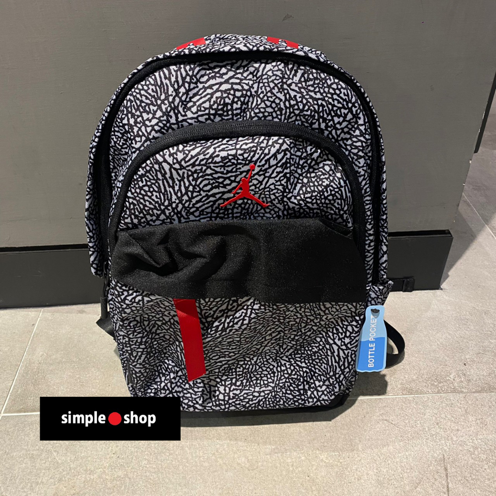 【Simple Shop】NIKE JORDAN 運動背包 13吋筆電包 喬丹 爆裂紋 後背包 書包 兒童背包 中背包