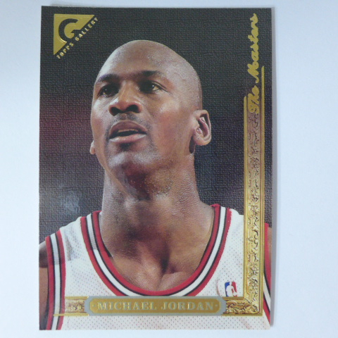 ~Michael Jordan/麥可·喬丹~黑耶穌/空中飛人 1996年TOPPS GALLERY.MJ大頭照.畫框球卡