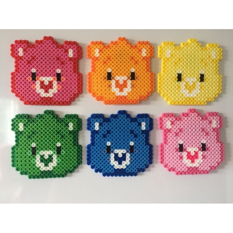 彩虹熊拼豆材料包2.6mm拼豆益智遊戲