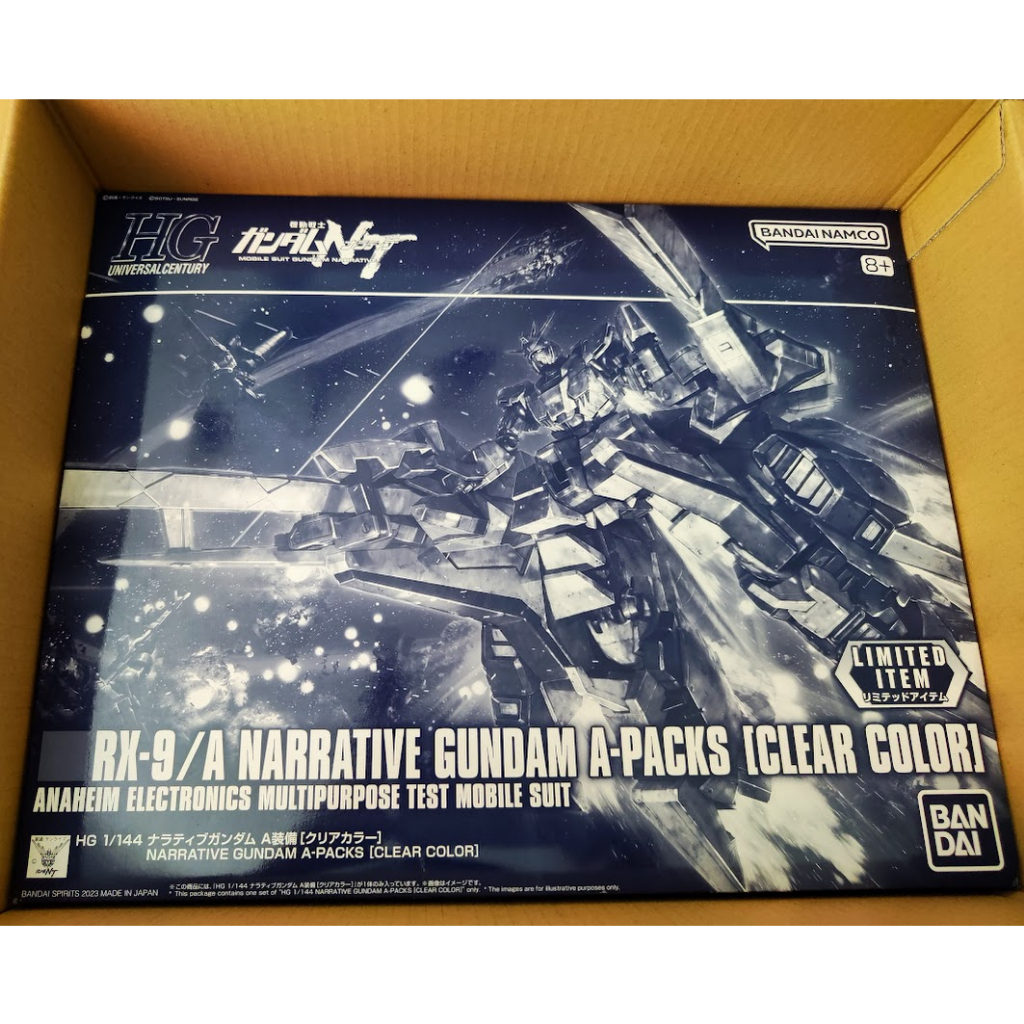 日版 現貨 敘事鋼彈 218 A裝備 彩透 EXPO 展場限定 1/144 透明 機動戰士鋼彈NT 組裝模型 HGUC