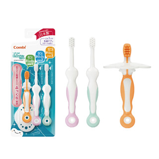 康貝 Combi teteo嬰兒刷牙訓練器組(3入)【麗兒採家】