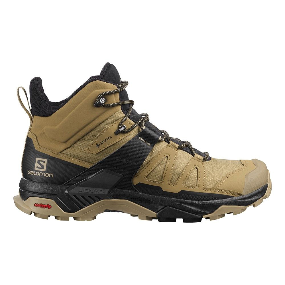 *單一特價*(男)【SALOMON】X ULTRA 4 GTX GORE-TEX中筒登山鞋-藻棕/黑 L41294100