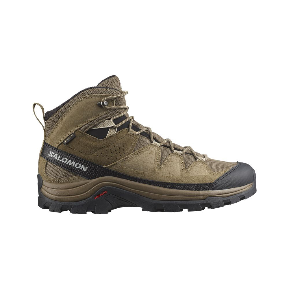 (男)【SALOMON】QUEST ROVE GTX GORE-TEX 高筒登山鞋-棕褐黑 L47181400