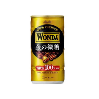 Asahi朝日 WONDA-金的微糖咖啡 182ml【Donki日本唐吉訶德】