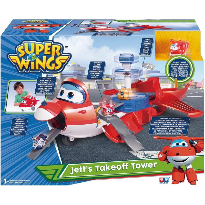 正版 韓國 Super wings 杰特行動塔台中心 超級飛俠 飛機 基地