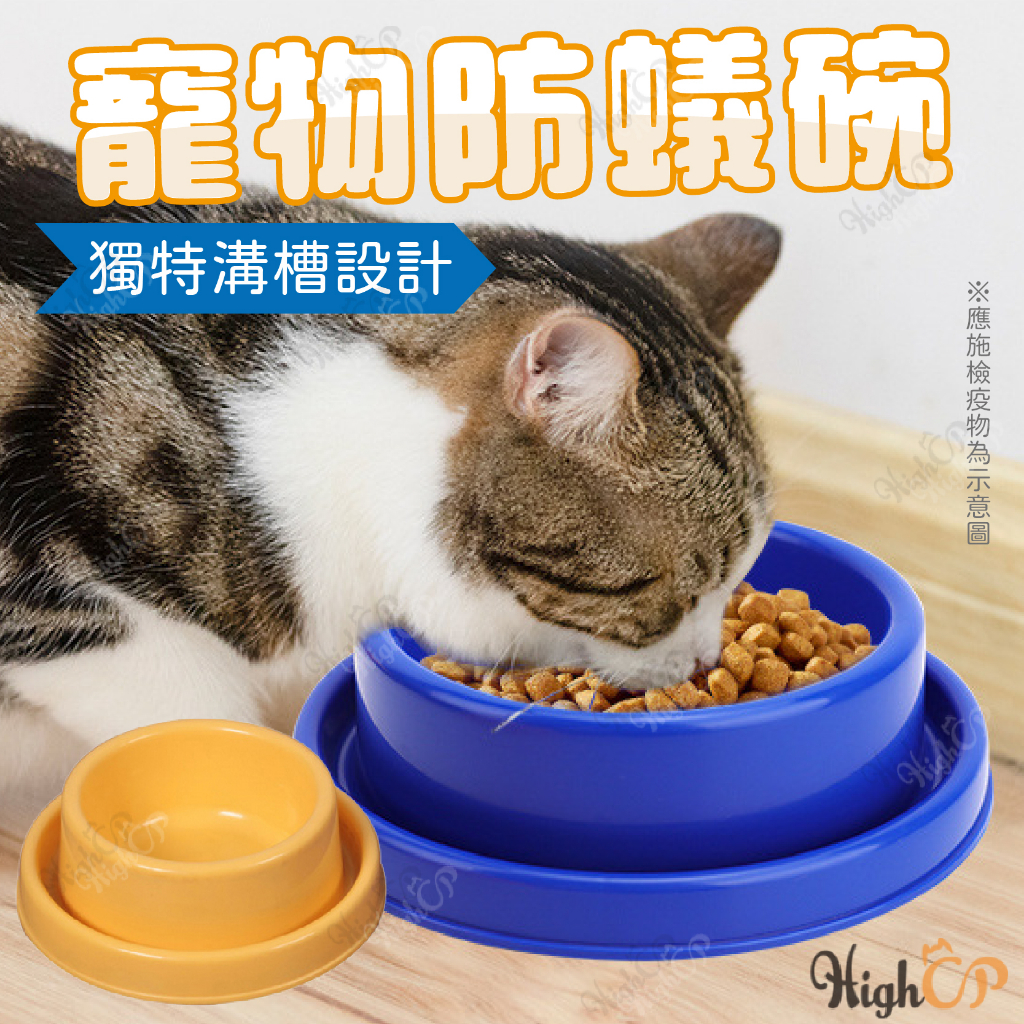 防蟻碗 寵物防蟻碗 防噎碗 寵物碗 狗碗 貓碗 寵物用品 寵物碗 防蟻  防滑碗 慢食碗【HIGHCP寵物百貨】