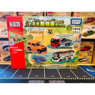 《盒組》Tomica 動物園車組 日野 Selega Jimny UD Quon 標識 小車組 2023年8月 全新現貨