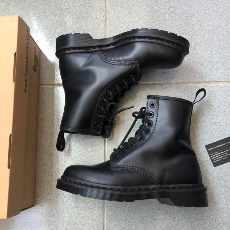 Dr. Martens 1460 MONO 8孔 uk5/EU38 全黑(贈專櫃鞋油)