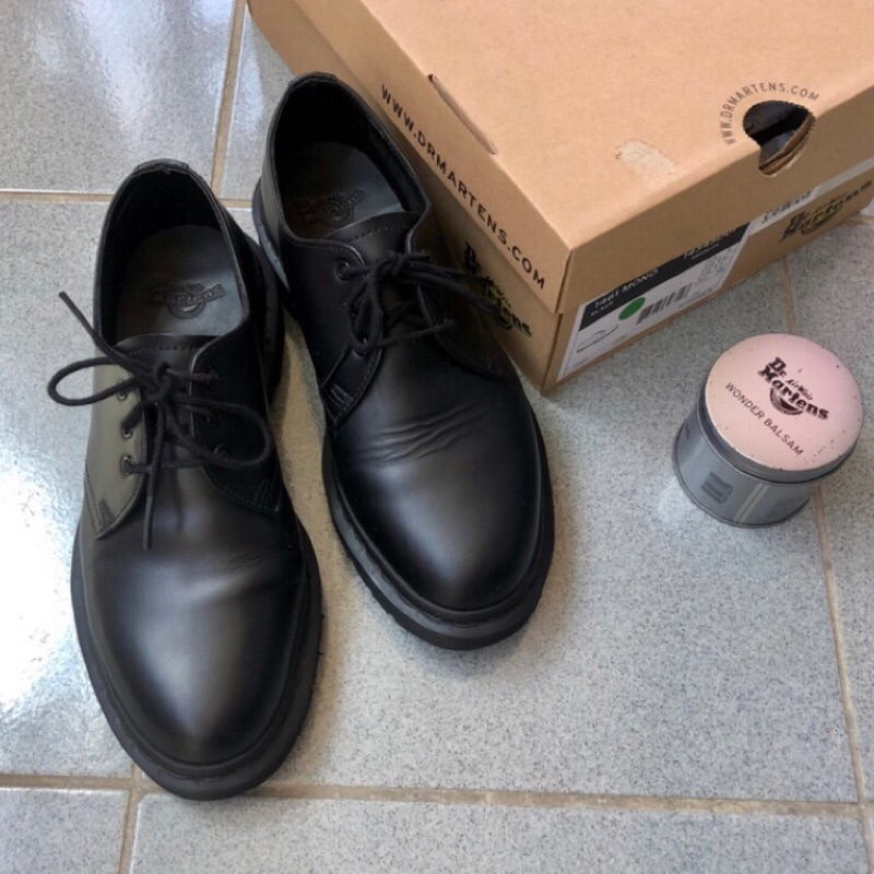 Dr. Martens 1461 MONO 3孔 uk5/EU38 全黑(贈專櫃鞋油)