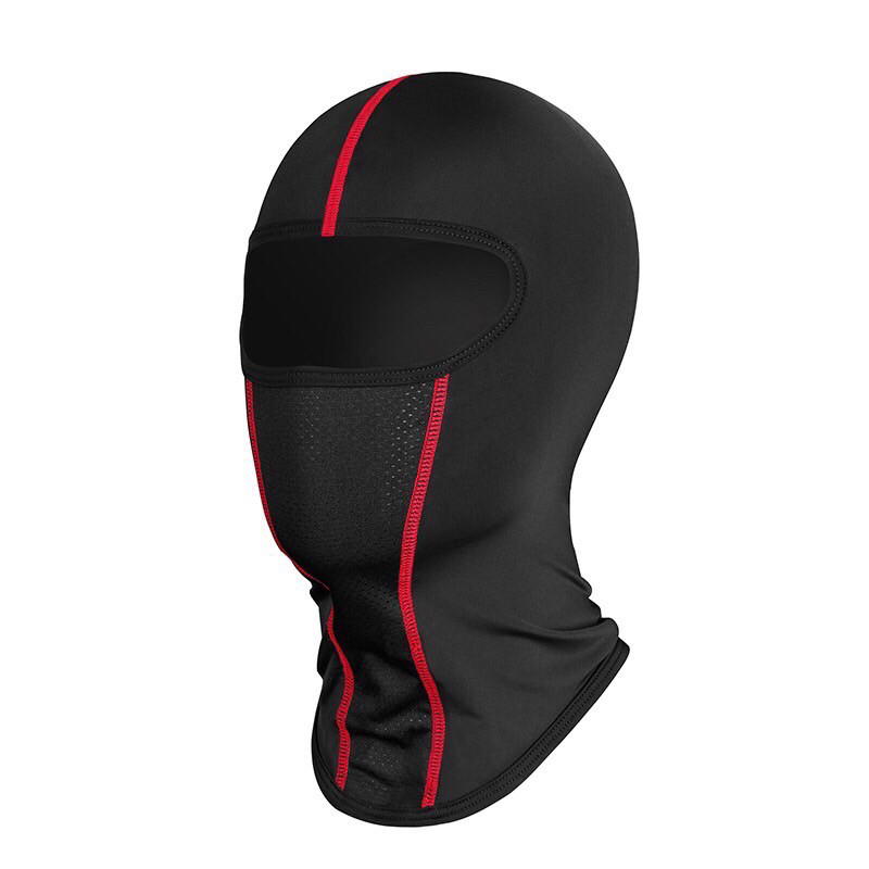 【德國Louis】Benkia HDF-AK84 摩托車騎士頭套 黑紅色重機騎士輕薄涼感抗UV全罩式面罩30038565