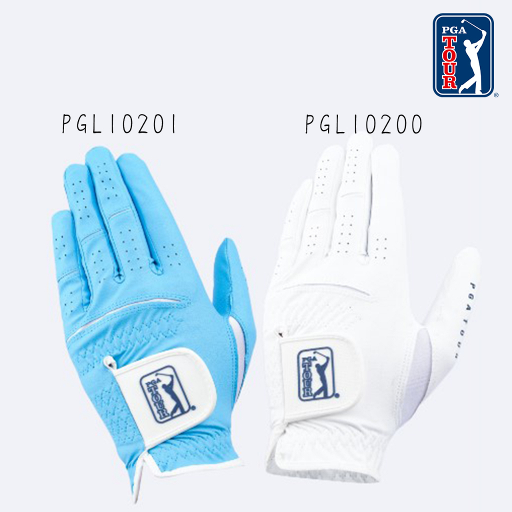 ＊立航高爾夫＊PGA TOUR韓版奈米布男高爾夫手套 #PGL10200 / #PGL10201,白 / 淺藍