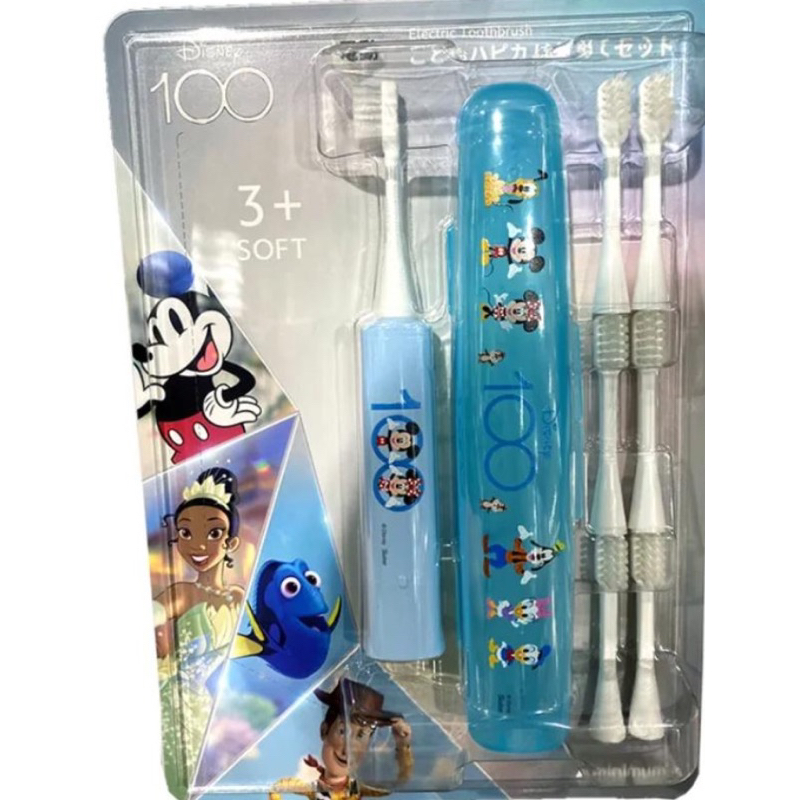 日本好市多日本製限定兒童電動牙刷組 迪士尼 100週年款最新品 特價330