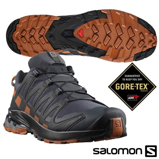 【索羅門 SALOMON】送》男 款防水短筒野跑鞋 XA PRO 3D V8 GTX 健行登山鞋 運動鞋_410428