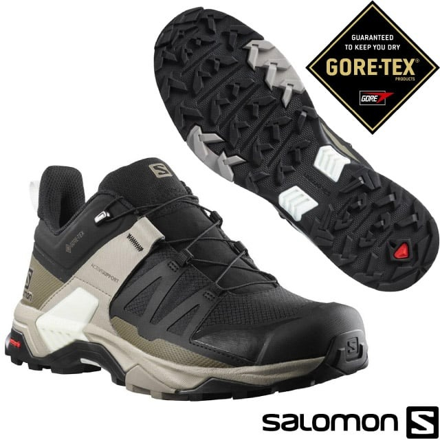 【索羅門 SALOMON】零碼76折》男 款寬楦防水短筒野跑鞋 X ULTRA 4 GTX 運動健行登山鞋_412881