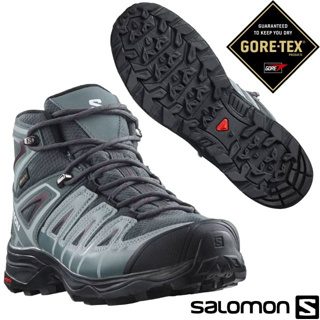 【索羅門 SALOMON】送》女 款防水中筒登山鞋 X Ultra Pioneer Mid GTX 野跑鞋_471705