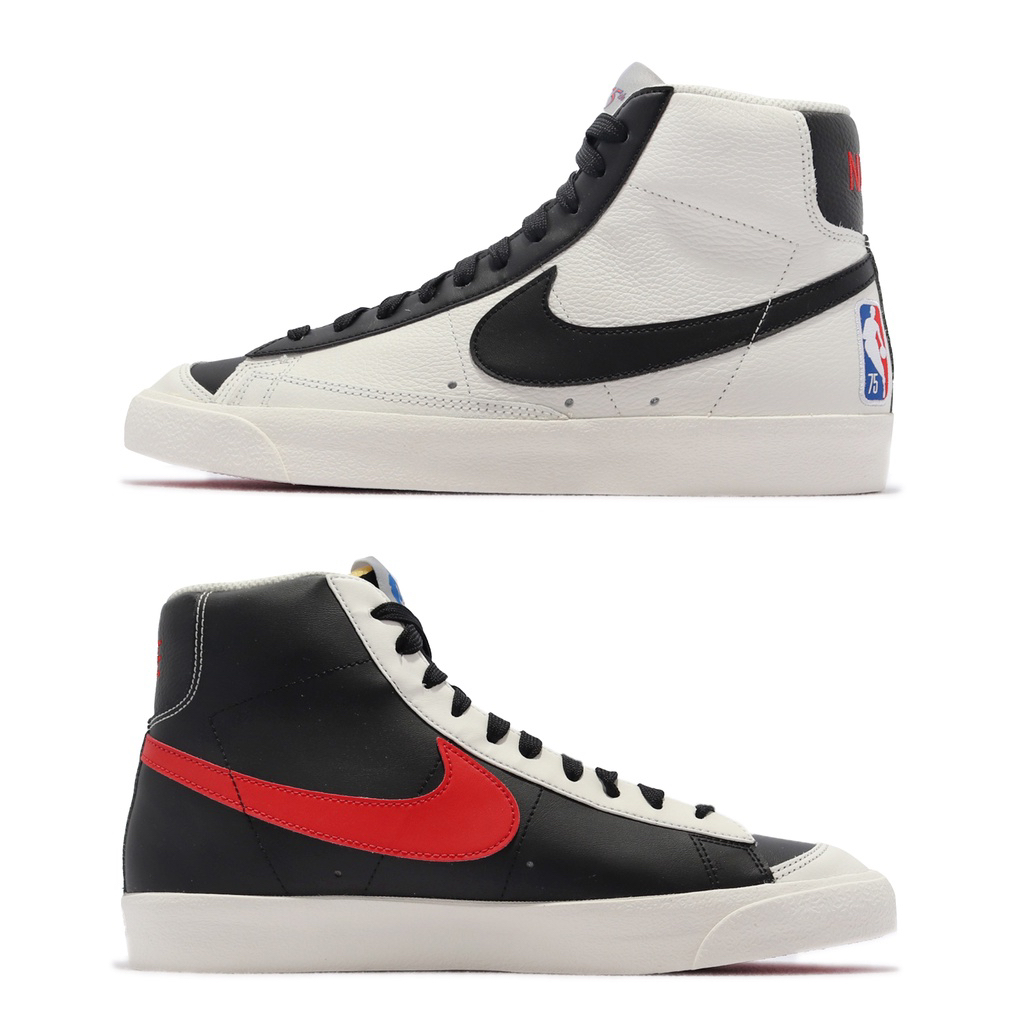 ➕鞋家➕ 特價 男女鞋 Nike Blazer Mid 77 EMB 黑紅  NBA 75周年紀念 DD8025-101