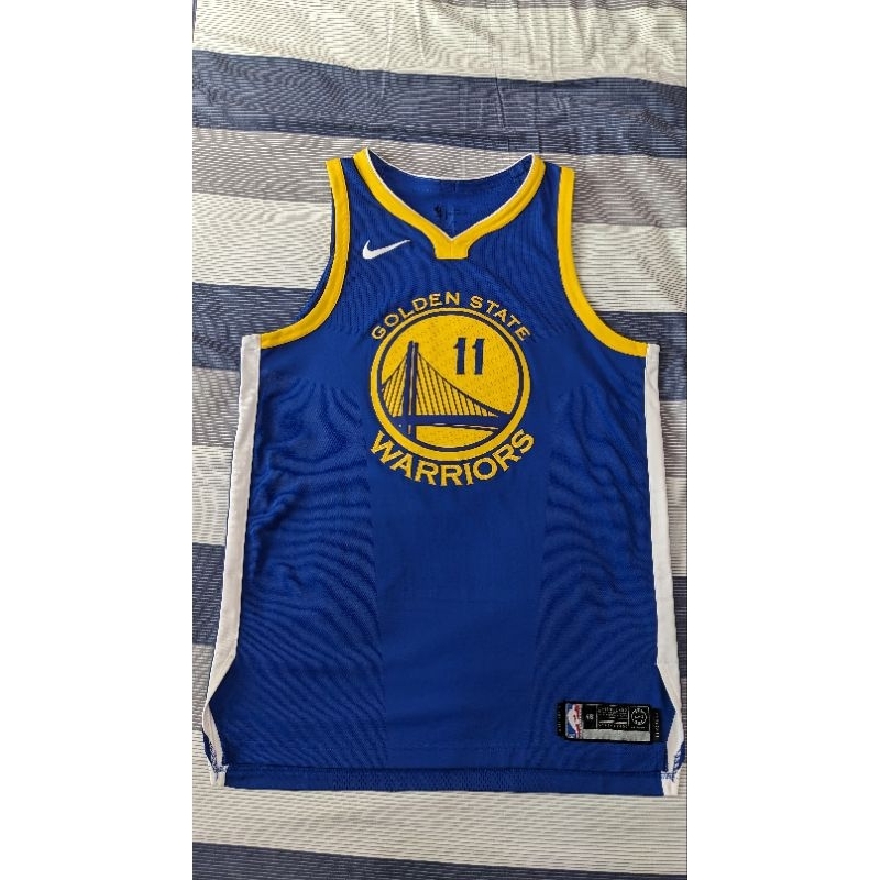 Nike NBA Klay Thompson 勇士隊客場藍 球員版 AU球衣 L號