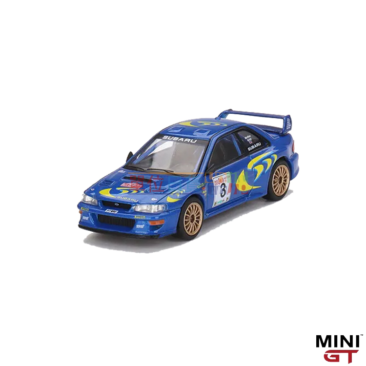 『 單位日貨 』MINI GT 1/64 SUBARU Impreza WRC97 1997 聖雷莫拉力賽冠軍 #512