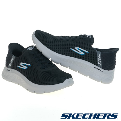 SKECHERS 男健走系列 瞬穿舒適科技 GO WALK FLEX - 216496BKGY