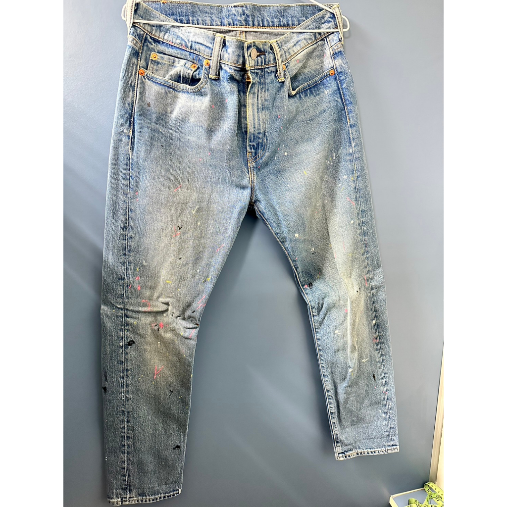 客訂！！Levis 510 TM Skinny Jeans藍色潑漆牛仔褲(二手)