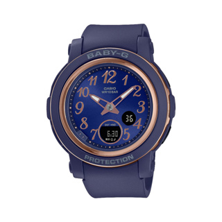 【柏儷鐘錶】CASIO Baby-G 簡約數字 雙顯示電子錶 海軍藍 BGA-290SA-2A