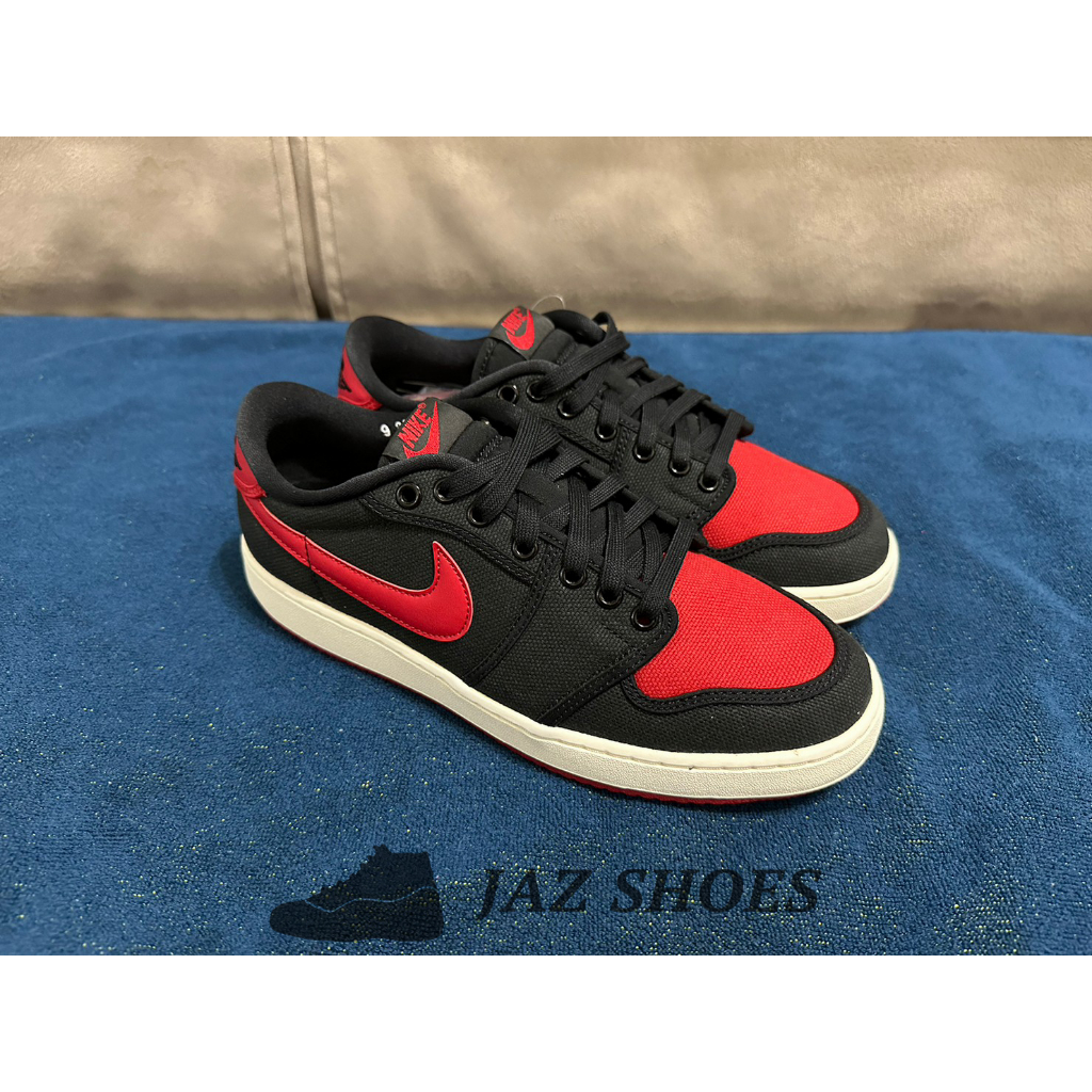 Air Jordan 1 Retro AJKO 1 Low Bred AJ1 一代 公牛 麥可 喬丹 黑紅 低筒 帆布鞋