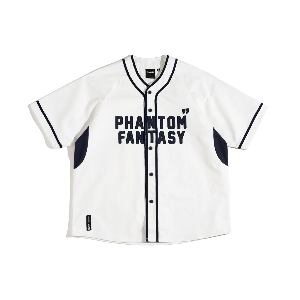 PHANTACI DENIM BASEBALL SHIRT 棒球衣 兩色(白/藍)