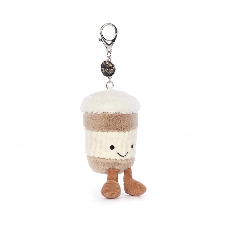 Jellycat Amuseable Coffee-To-Go Bag Charm 拿鐵咖啡 吊飾/鑰匙圈
