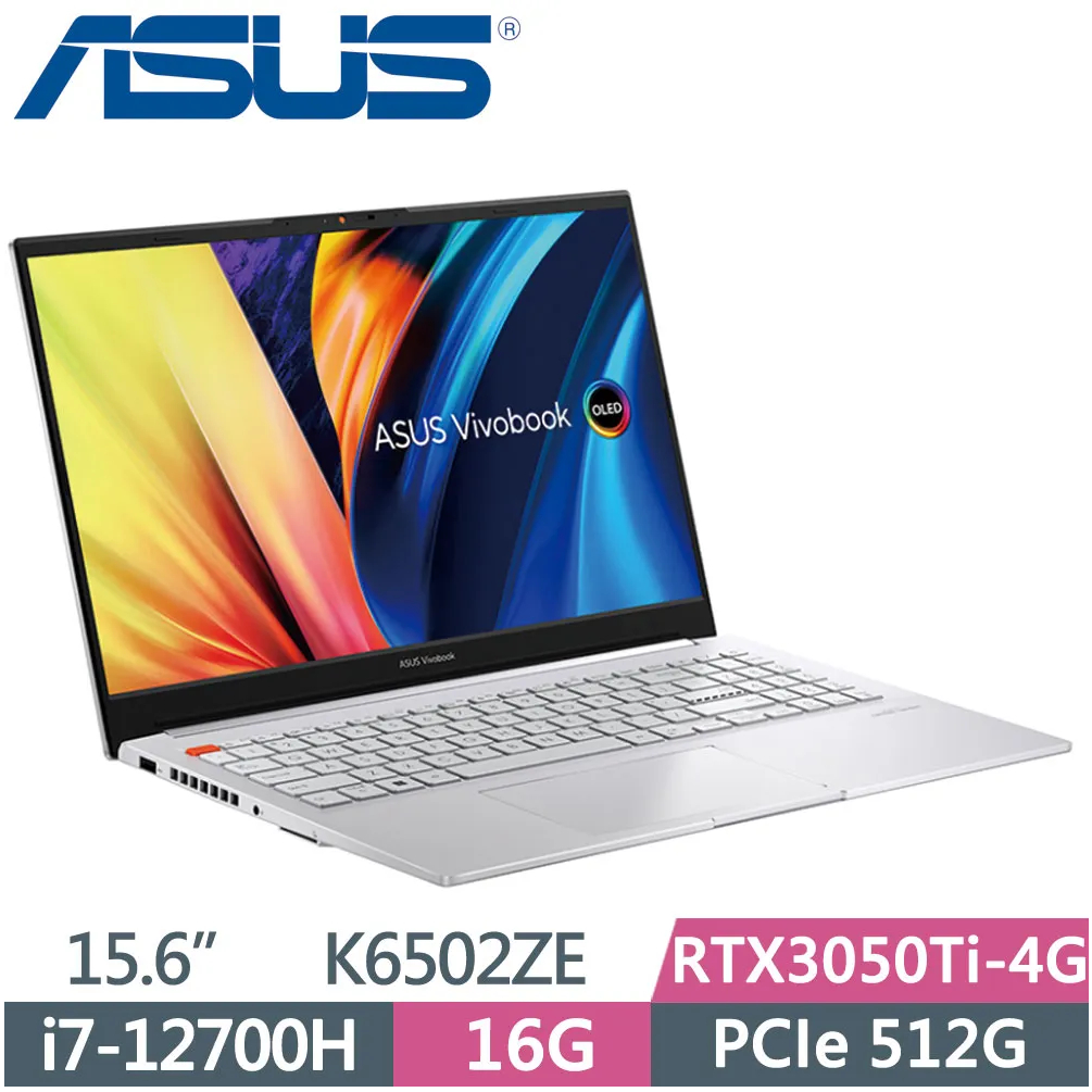ASUS VivoBook Pro 15 K6502ZE-0062S12700H 酷玩銀