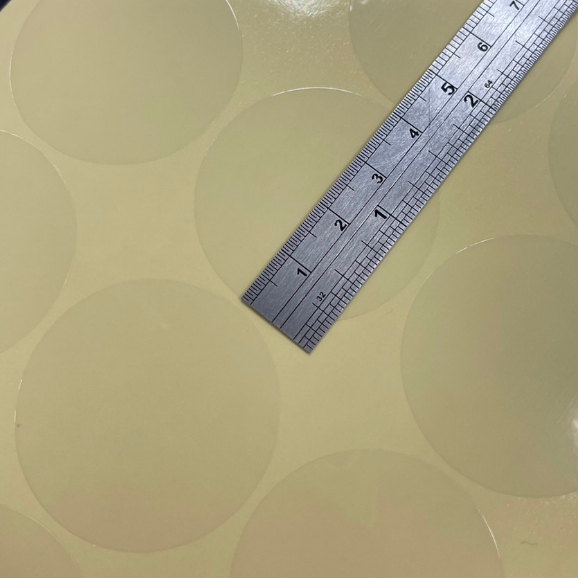台灣現貨 透明封口貼 直徑4cm 圓型貼紙 圓貼 空白PVC貼紙 包裝貼紙 封口貼紙 透明圓貼 圓型透明貼紙