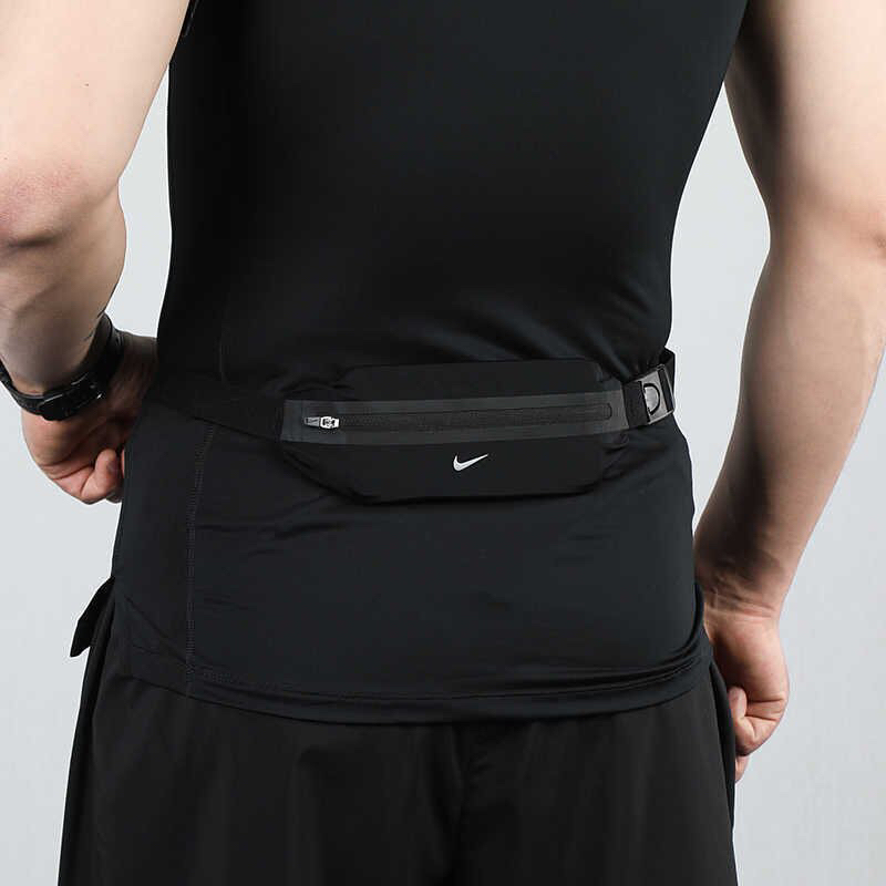 大灌體育👟 Nike SLIM WAISTPACK 2.0 單肩包 斜背包 腰包 黑色 CV1116-082