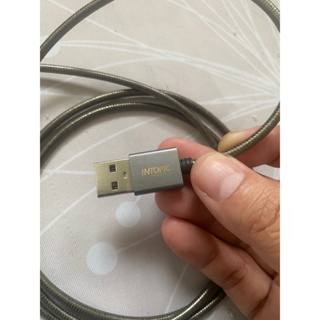 二手 INTOPIC 廣鼎 USB Type-C 不鏽鋼充電傳輸線 CB-UTC-12 鈦黑色 120cm 充電線