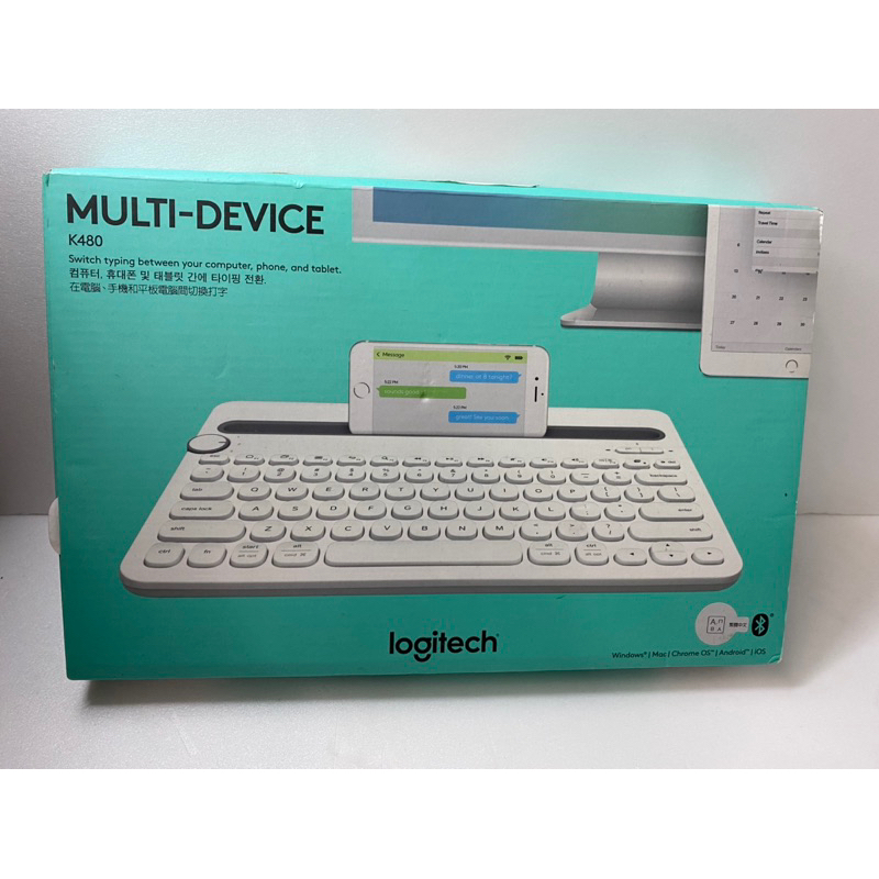 白色-K480 藍牙跨平台鍵盤 羅技 Logitech