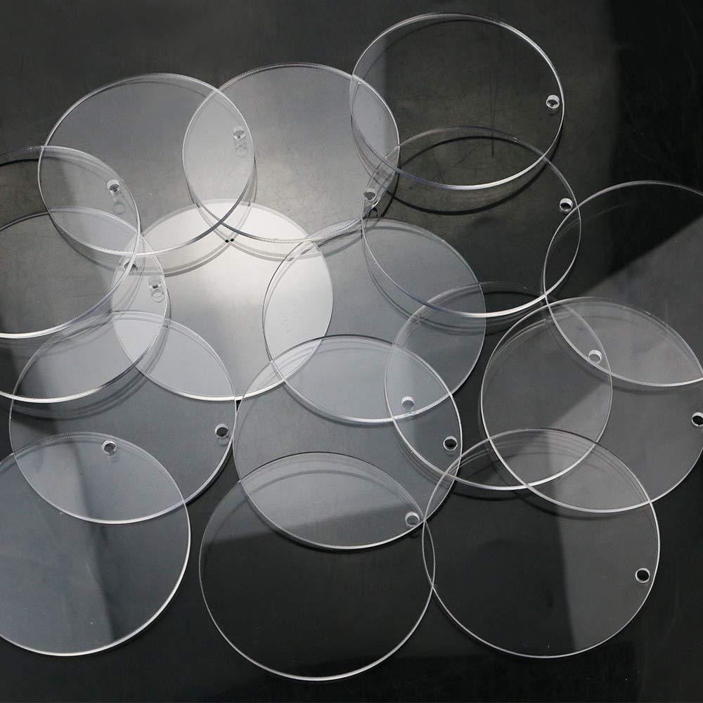 亞克力塑膠圓盤透明圓形亞克力板標誌用於畫框繪畫DIY工藝