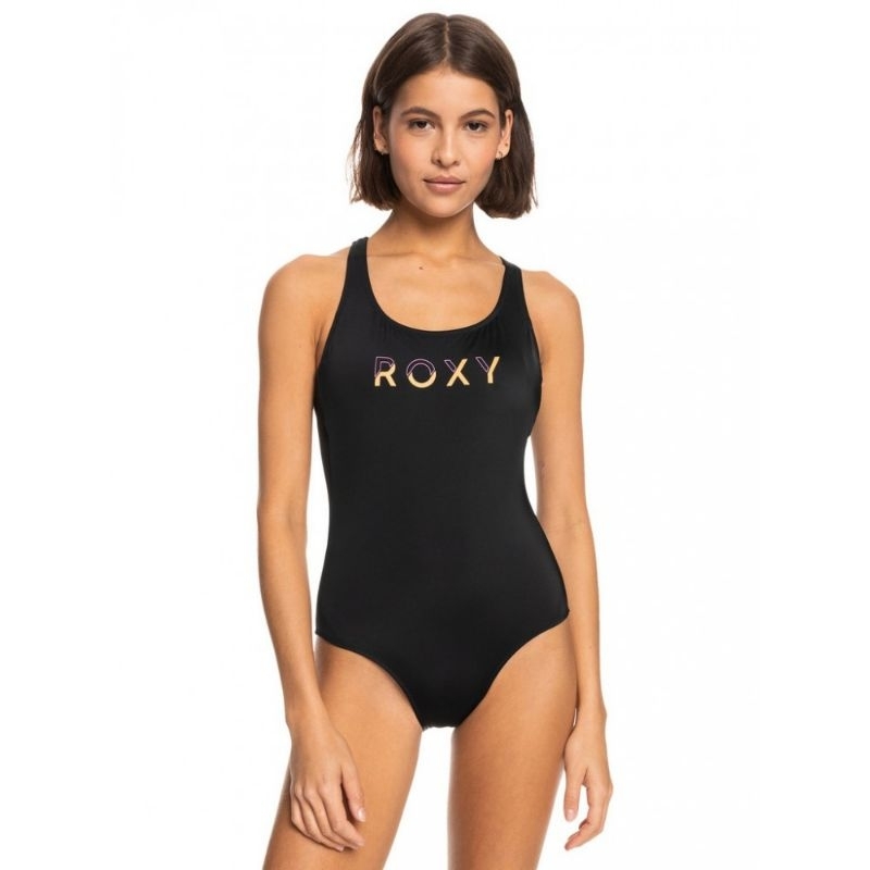 ROXY 黑 LOGO 連身泳衣 比基尼 衝浪 游泳 海灘 水上活動 戶外活動