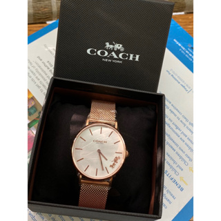 COACH 經典馬車腕錶 玫瑰金 CO14503126