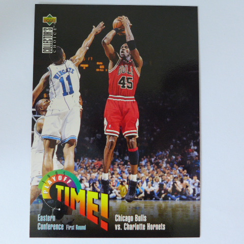 ~Michael Jordan/麥可·喬丹~黑耶穌.空中飛人 1995年UD.穿45號球衣.MJ籃球卡