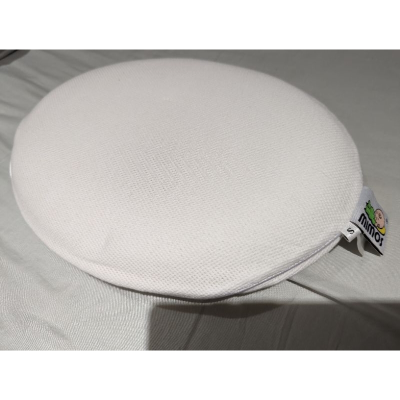 MIMOS 3D自然頭型嬰兒枕 S-白色 枕頭+枕套（二手 近新）