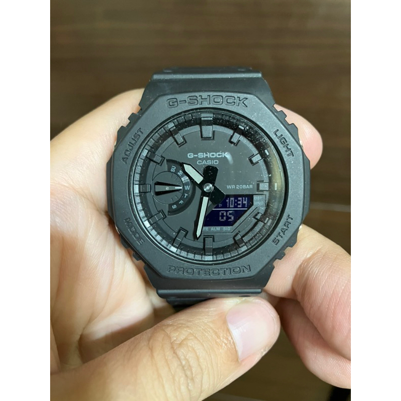 Casio G-shock GA-2100-1A1DR 二手手錶 電子錶 黑色