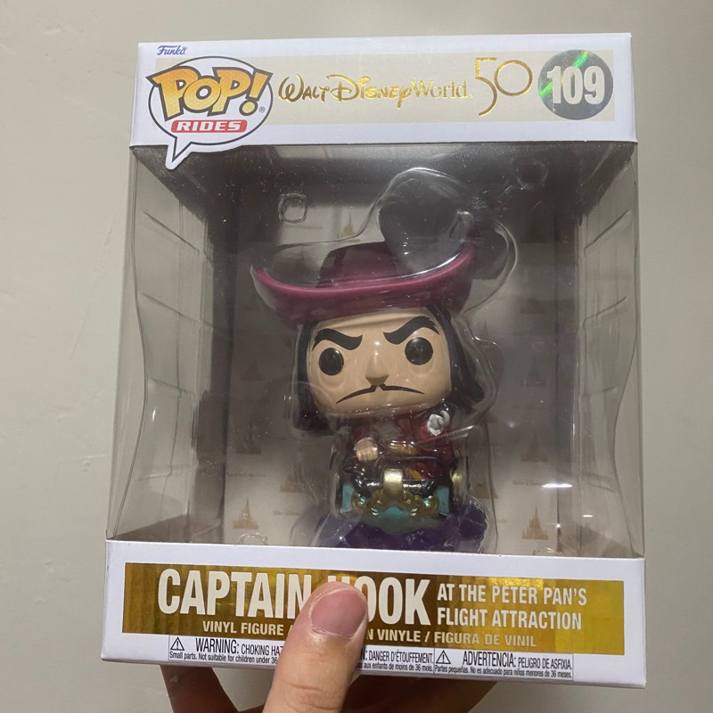 [李大] 正版現貨 Funko POP 迪士尼 虎克船長 奧蘭多 迪士尼世界50週年 六吋 Hook #109