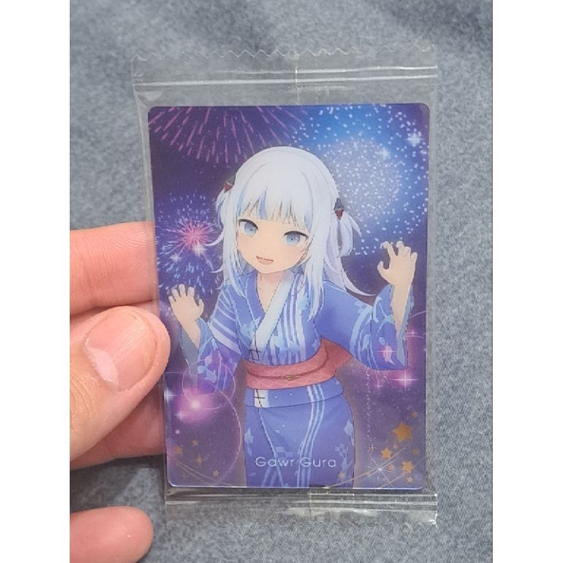 Gura 鯊鯊 A 3 Hololive 威化餅 餅卡 浴衣 收藏卡 塑膠卡 威化餅卡 動漫