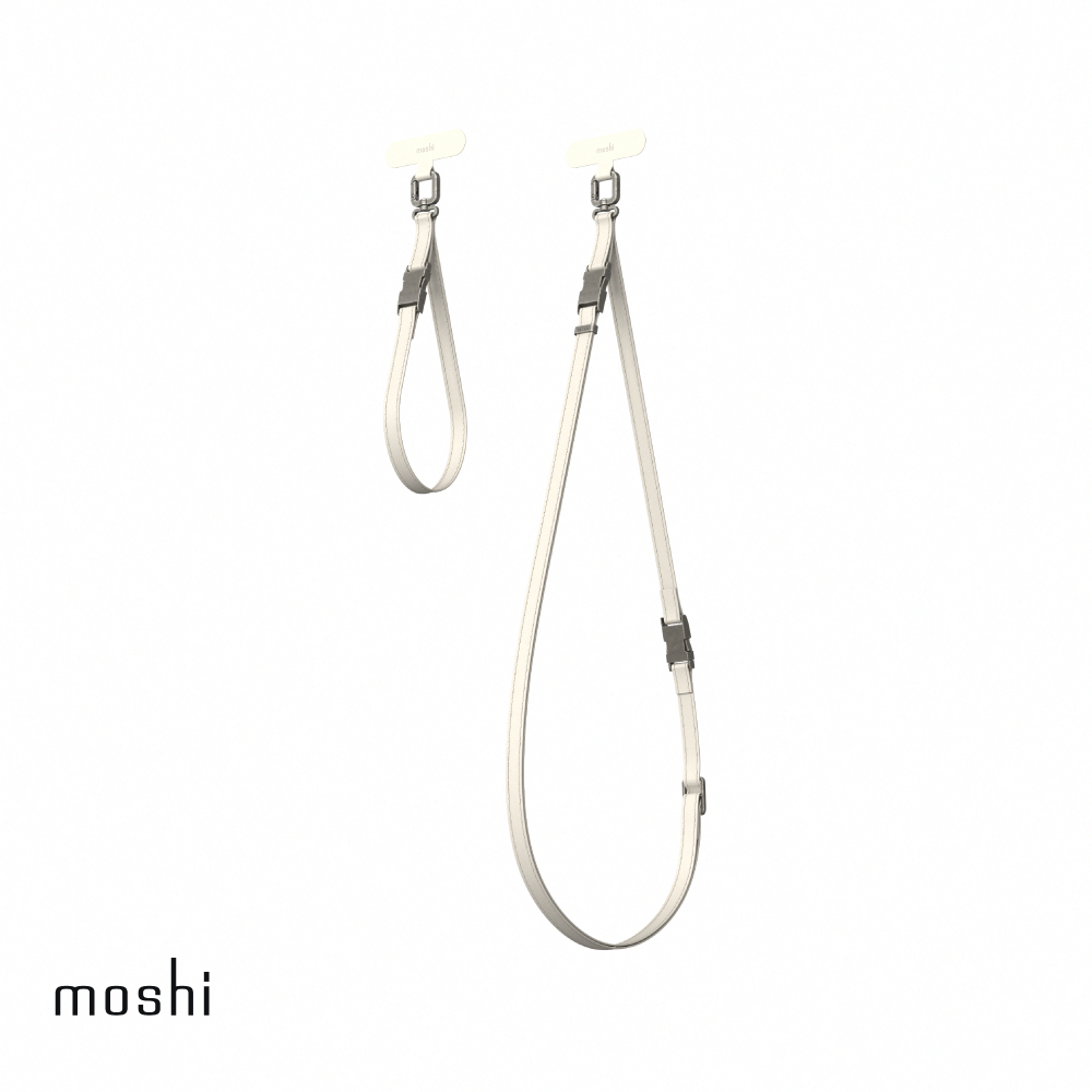 Moshi 2-in-1 二合一背帶/手腕帶 - 奶酒白（贈夾片）