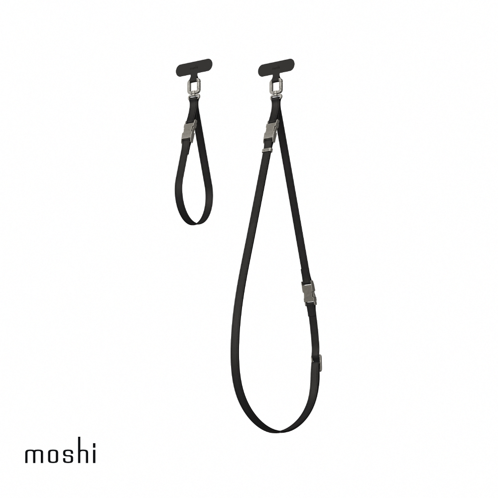 Moshi 2-in-1 二合一背帶/手腕帶 - 午夜黑（贈夾片）