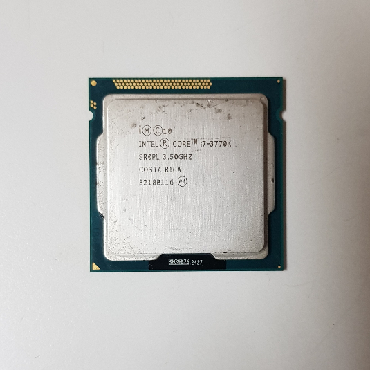 intel Core i7 3770K 1155腳位 4核心 CPU 附原廠銅芯散熱風扇 2手良品