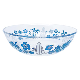 sunart 日本製 迪士尼 和風玻璃碗 冷麵碗 18cm 唐老鴨 衝浪板 NR27247