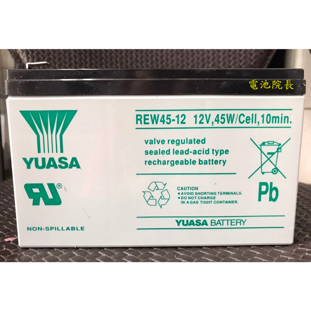 湯淺 YUASA REW45-12 UPS蓄電池 不斷電系統 NP電池 NP7-12加強型  REW 45-12