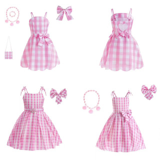【Cherry】甜美洋娃娃風格子連衣裙｜童趣風格cosplay造型服｜女童萬聖節派對裝