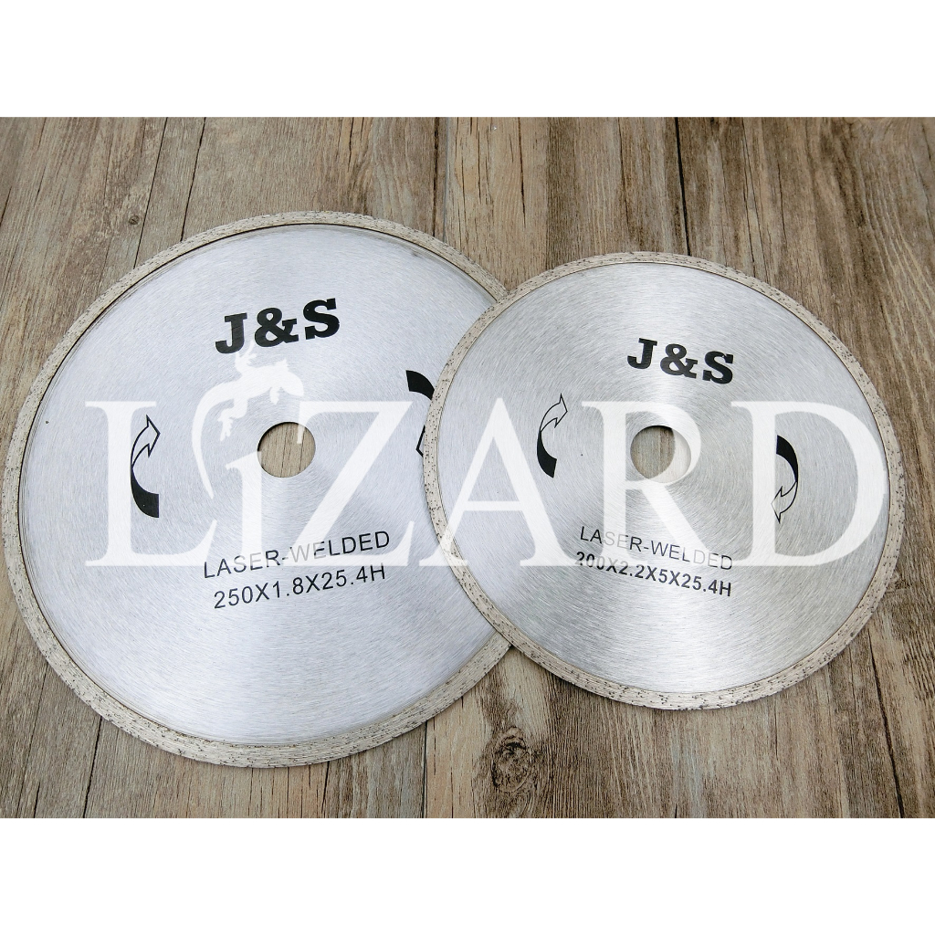 JS 水切 鑽石鋸片 10吋250mm 8吋200mm 濕式 波浪 密口 加水使用 水泥 大理石 磁磚