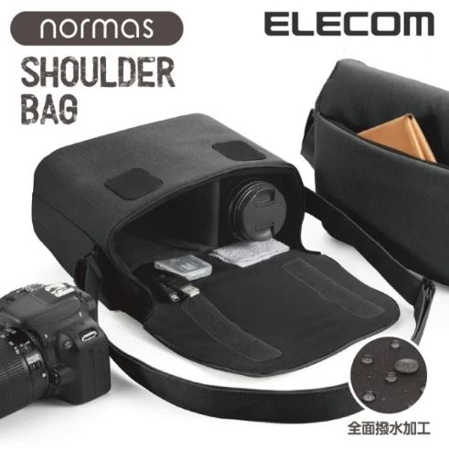 ELECOM normas休閒多功能相機側背包-黑 A6700 A6500相機包