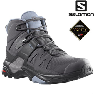 Salomon X ULTRA 4 Mid 女款中筒Gore-tex防水登山鞋 L41625000 磁灰/黑/灰藍